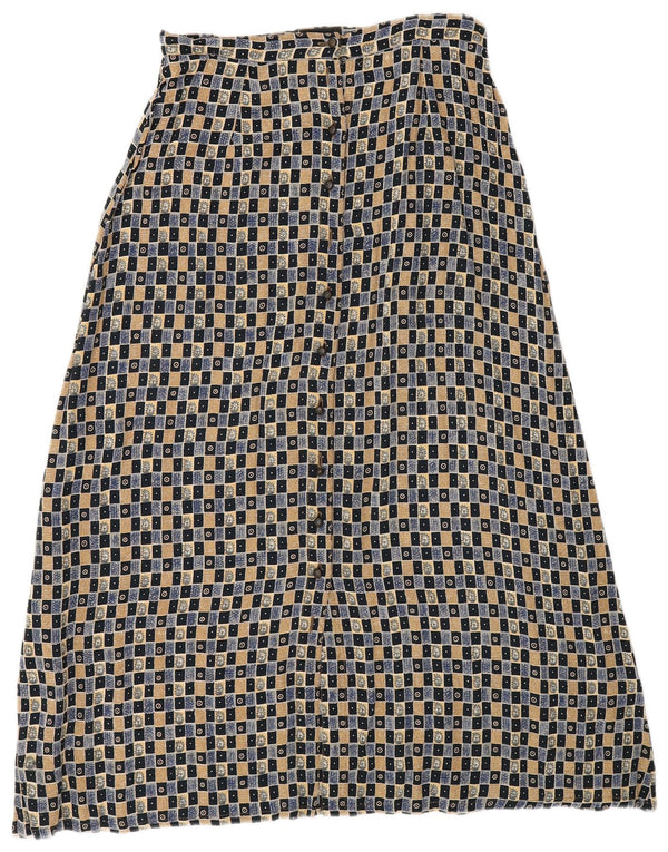 Monsoon Damen Petite Maxirock UK 12 Medium W27 Mehrfarbig Geometrisch
