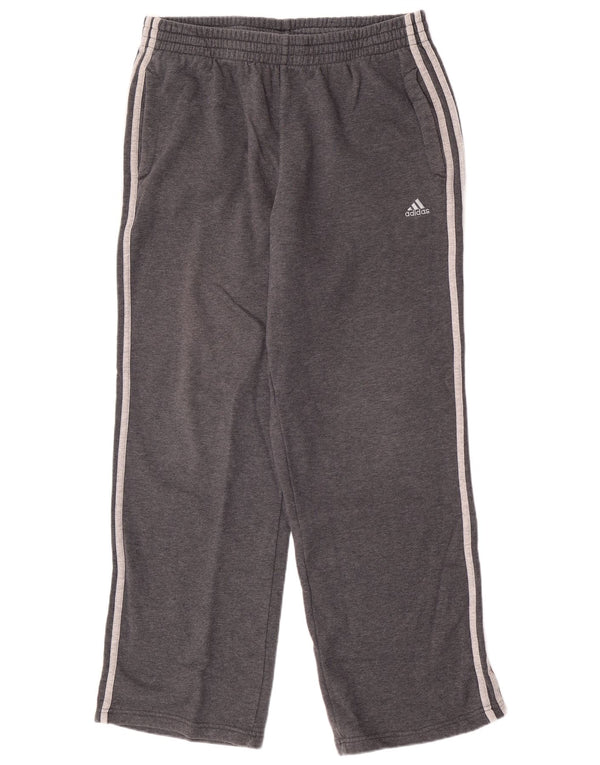 Męskie spodnie dresowe Adidas, duże, szare, bawełniane