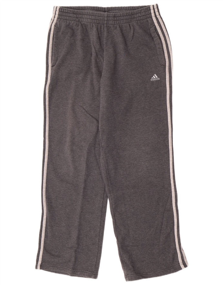 Męskie spodnie dresowe Adidas, duże, szare, bawełniane