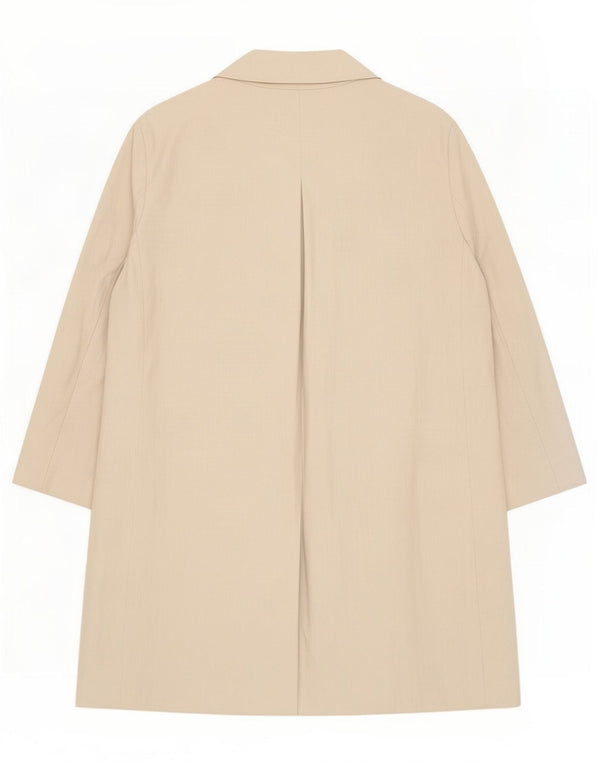 Cappotto da donna Benetton UK 12 Lino beige medio