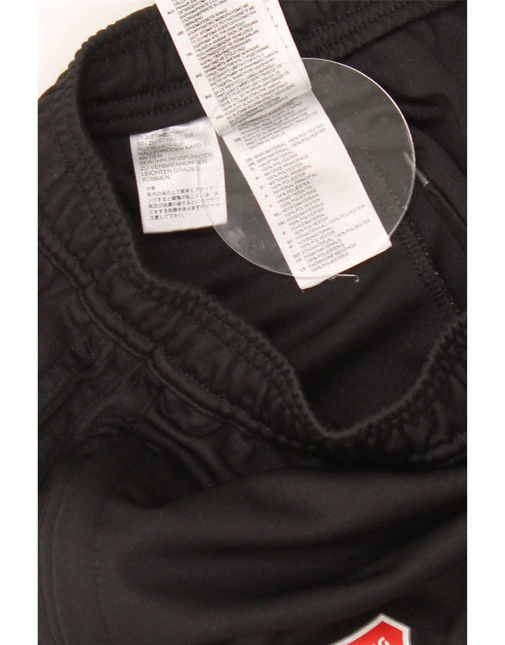Pantaloni da tuta con grafica Adidas da uomo piccoli in poliestere nero