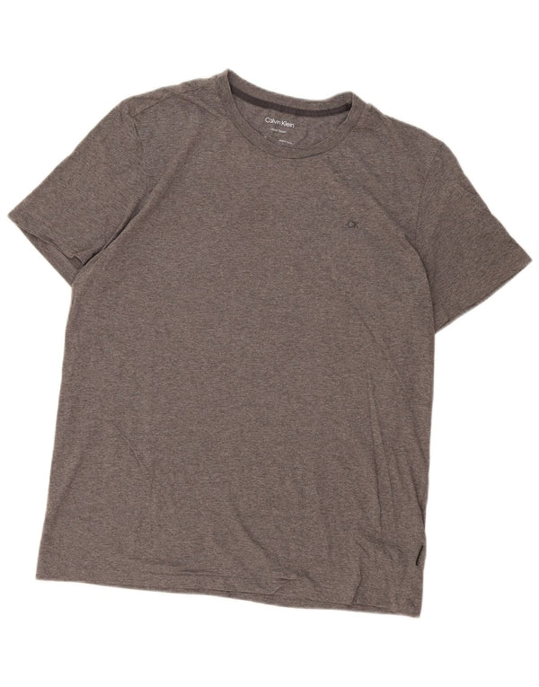 Calvin Klein Mens T-Shirt Top Large Grey Cotton