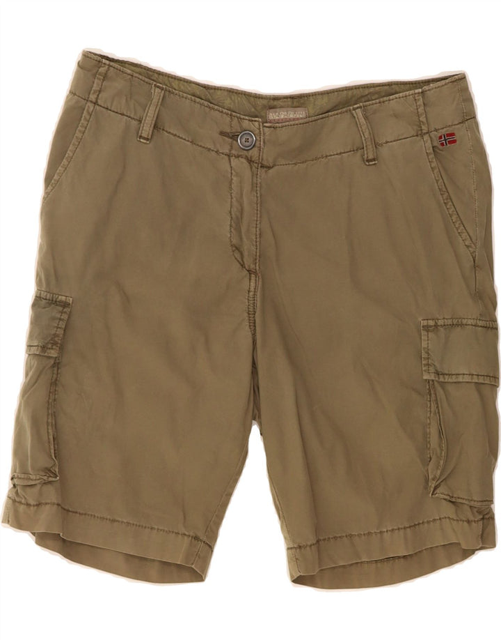 NAPAPIJRI Womens Cargo Shorts IT 40 Small W27 Brown Vintage Napapijri and Second-Hand Napapijri from Messina Hembry 