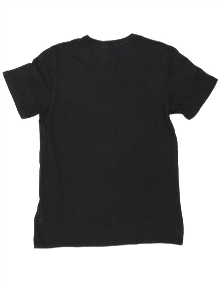 Adidas Mens Graphic T-Shirt Top Medium Navy Blue Cotton