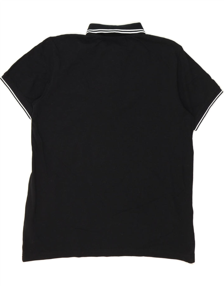 KAPPA Mens Polo Shirt XL Black Cotton Vintage Kappa and Second-Hand Kappa from Messina Hembry 