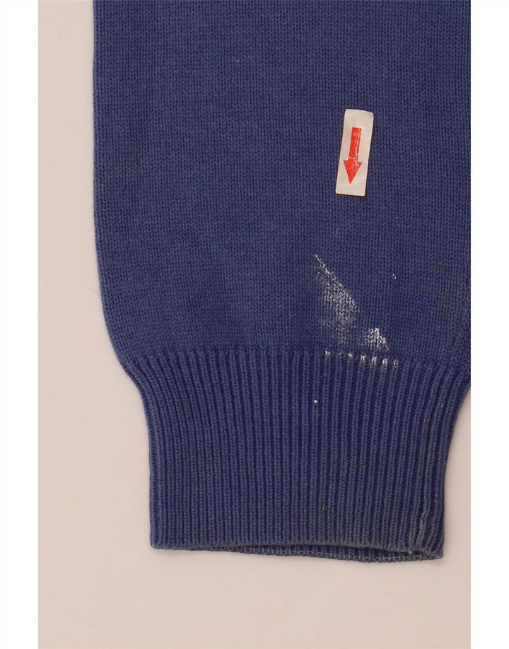 Gant Mens Crew Neck Jumper Sweater Medium Blue Cotton