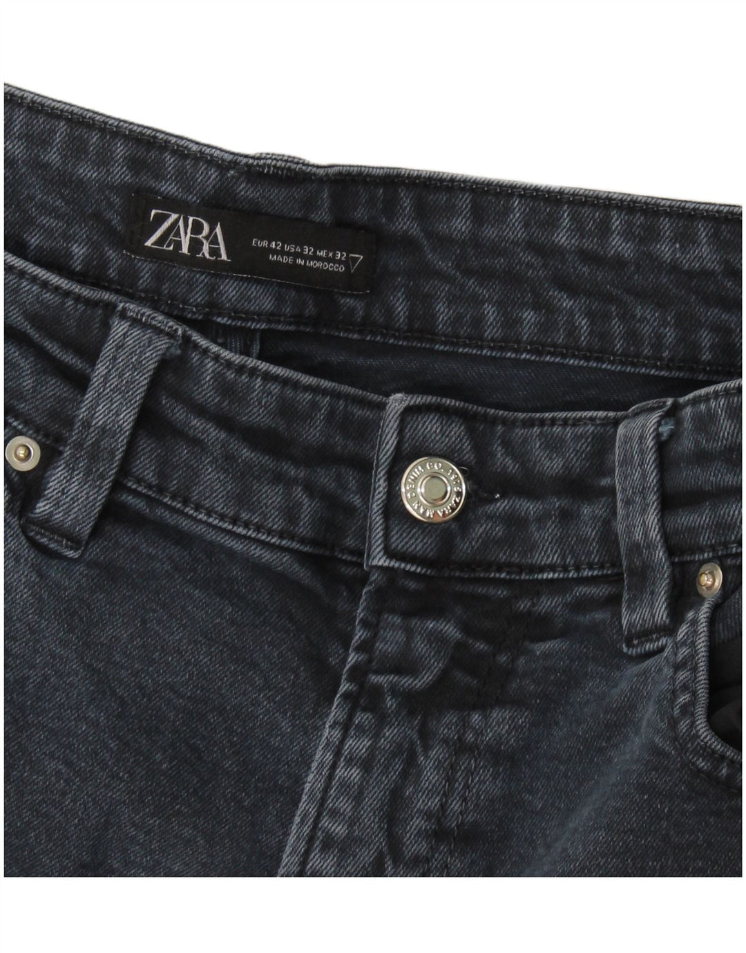 Zara Mens Slim Jeans EU 42 Large W32 L29 Navy Blue