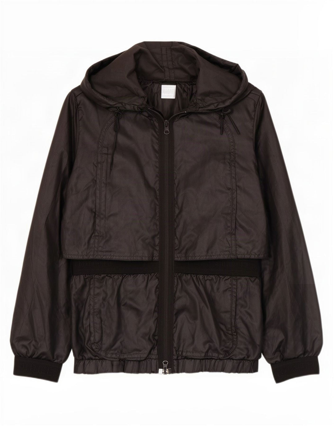 Giacca antipioggia con cappuccio da donna Adidas EU 34 piccola nera