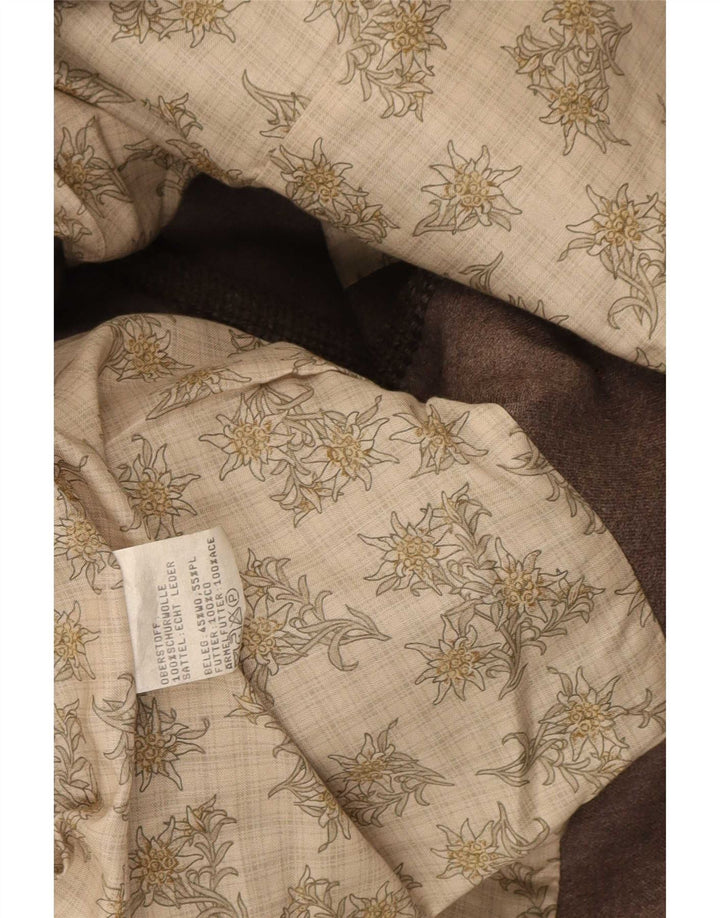 Vintage dame 5-knaps blazerjakke UK 14 Medium Brown Colourblock