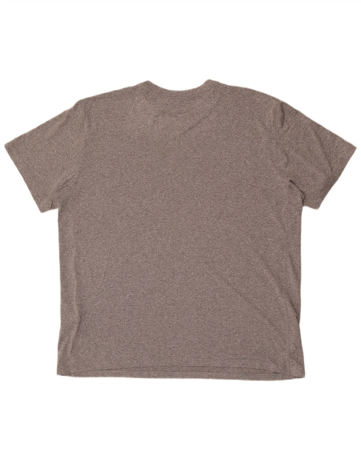 Nike Mens Dri Fit Graphic T-Shirt Top 2XL Grey Polyester