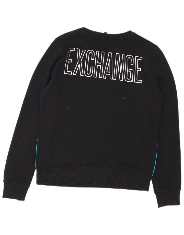 Męska bluza z grafiką Armani Exchange w kolorze średniej czerni
