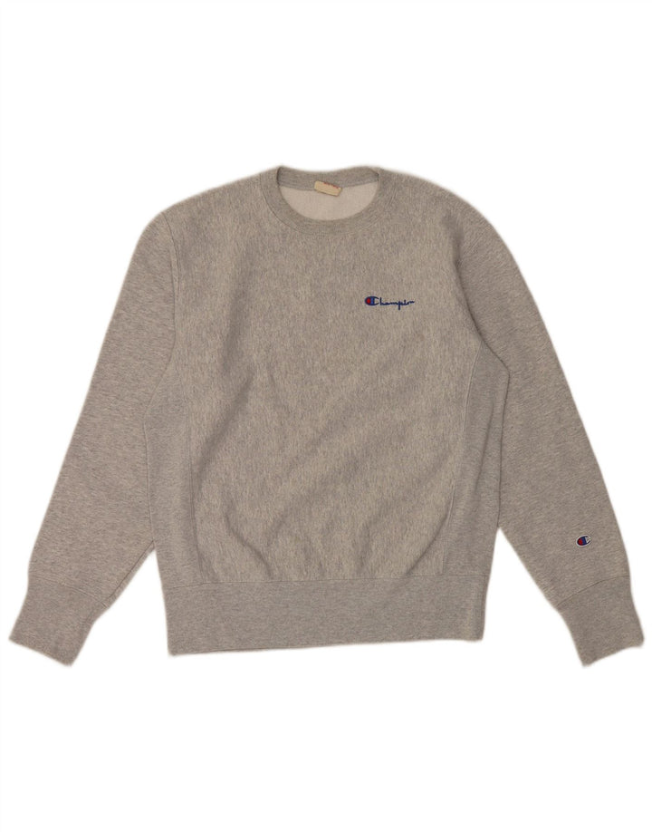 Felpa da uomo Champion in cotone grigio medio