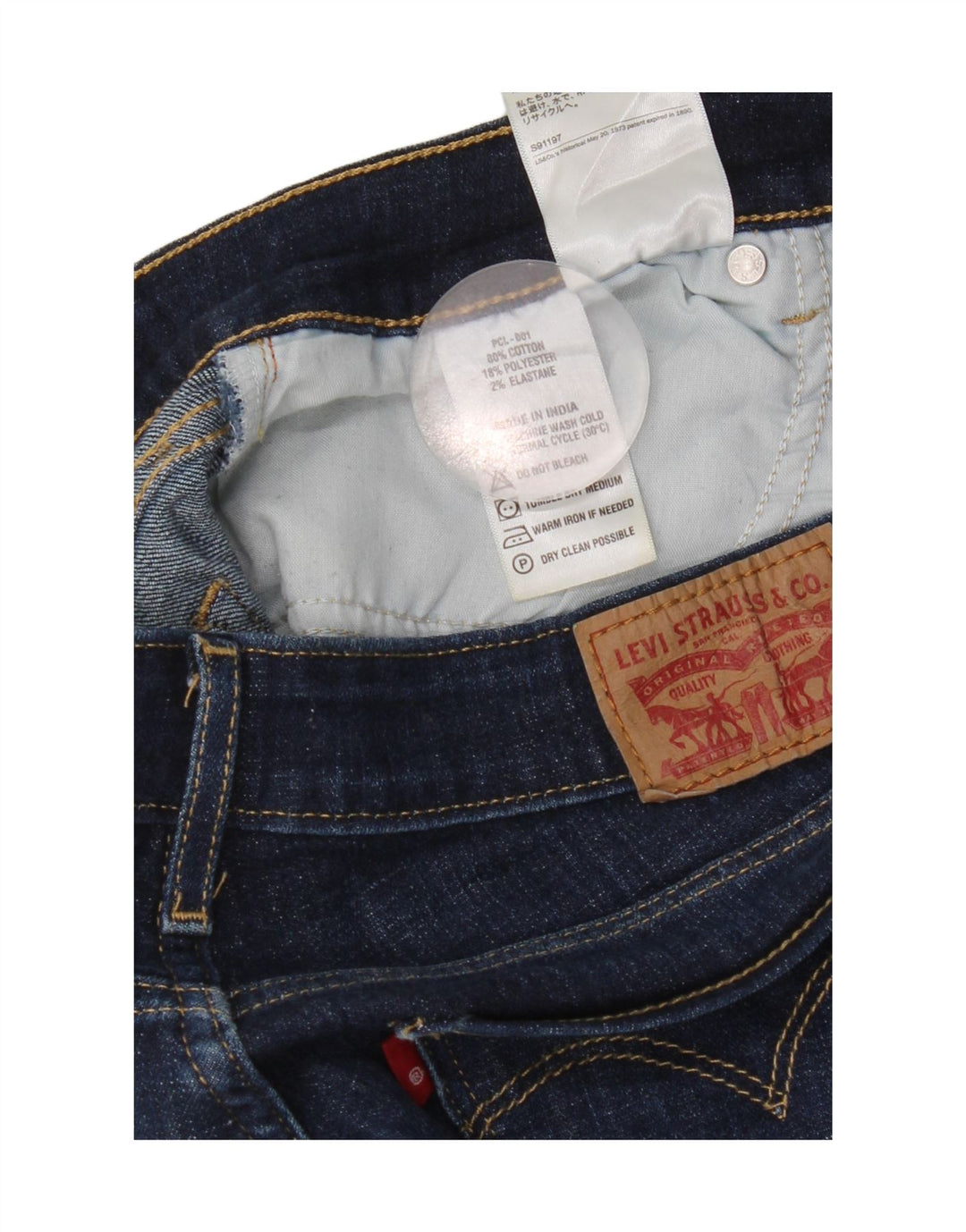 Levi's Womens Bootcut Jeans W28 L30 Blue Cotton