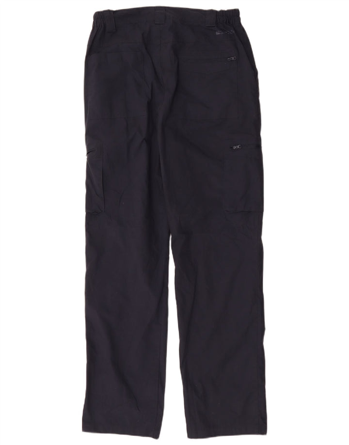 Mountain Warehouse Mens Straight Cargo Trousers W32 L32 Navy Blue Polyester