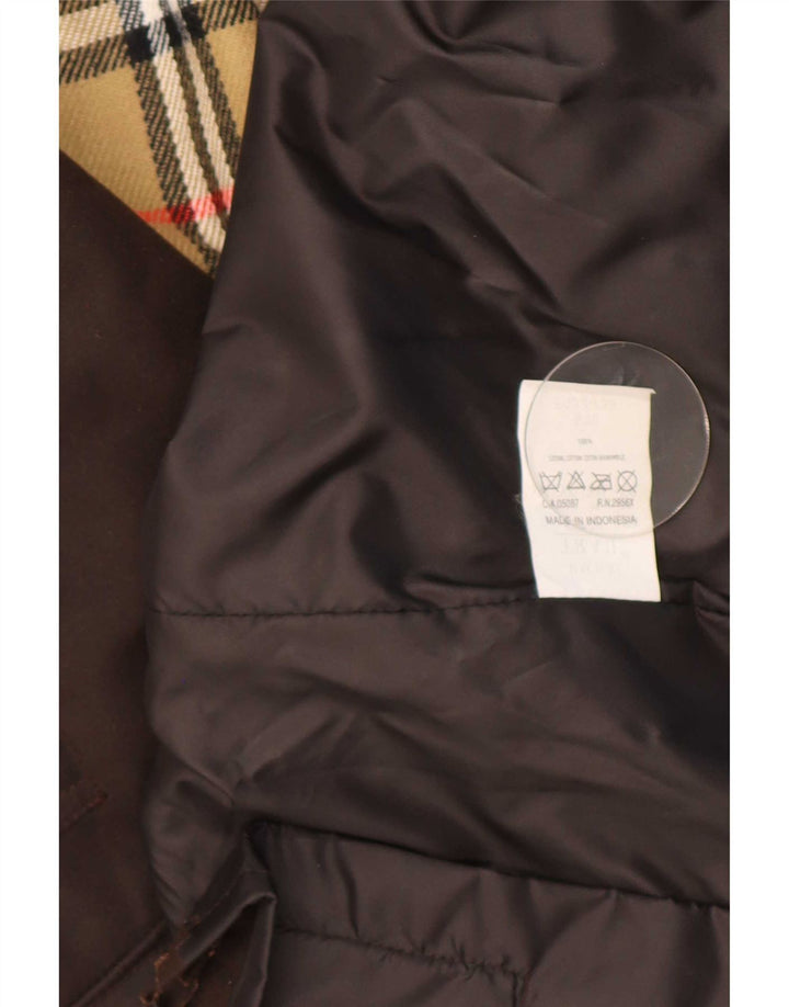 Pacific Trail Mens Waxed Cotton Jacket UK 44 2XL Brown