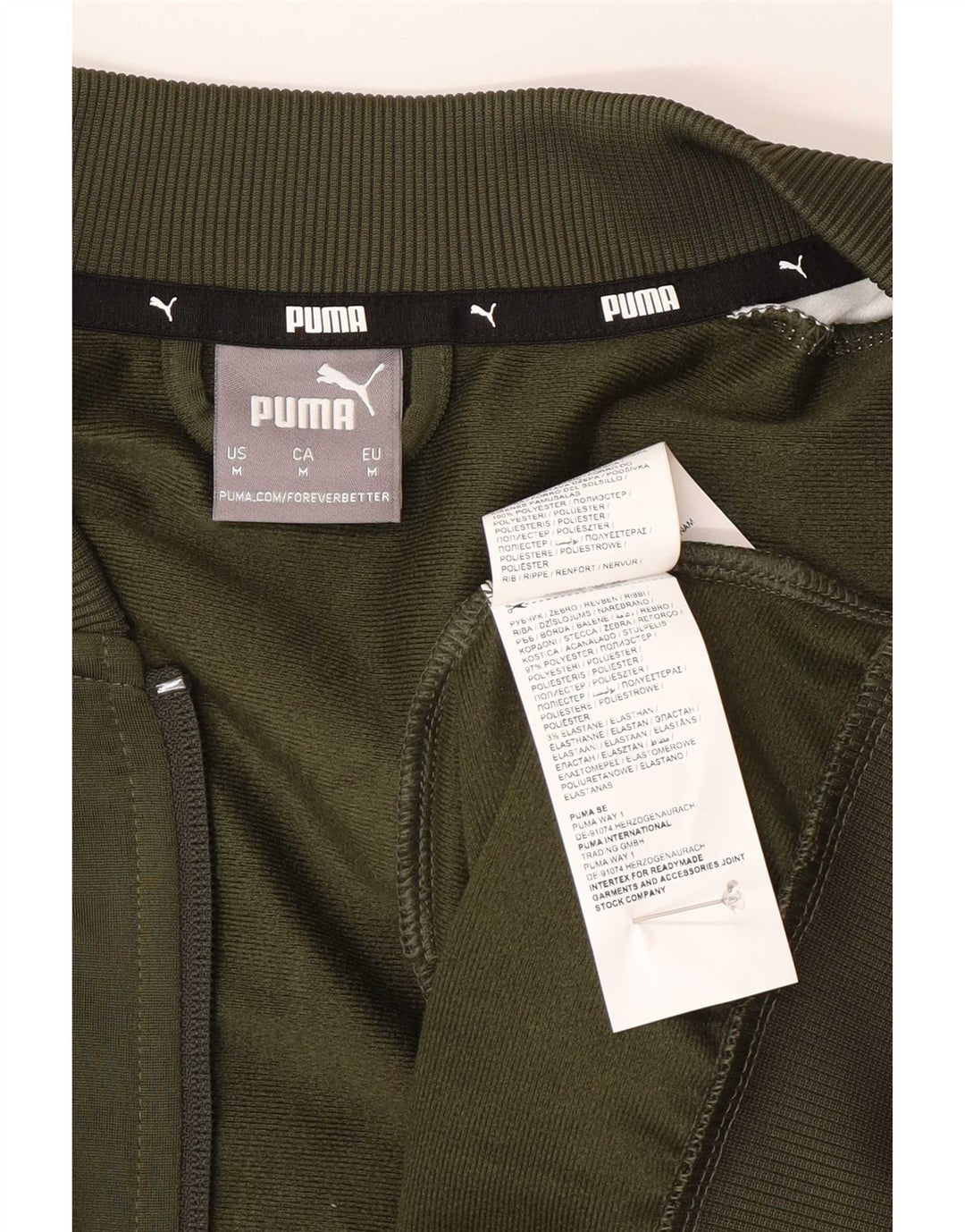 Puma Chaqueta De Chándal Con Estampado Gráfico De Poliéster Color Block Verde Medio |
