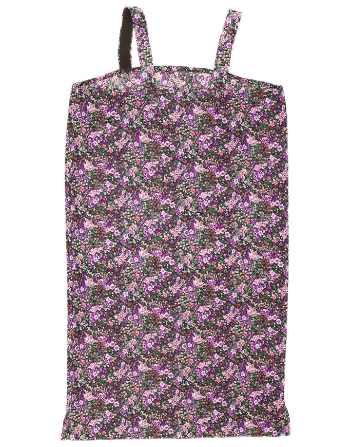 Vintage Womens Sundress UK 14 Large Multicoloured Floral