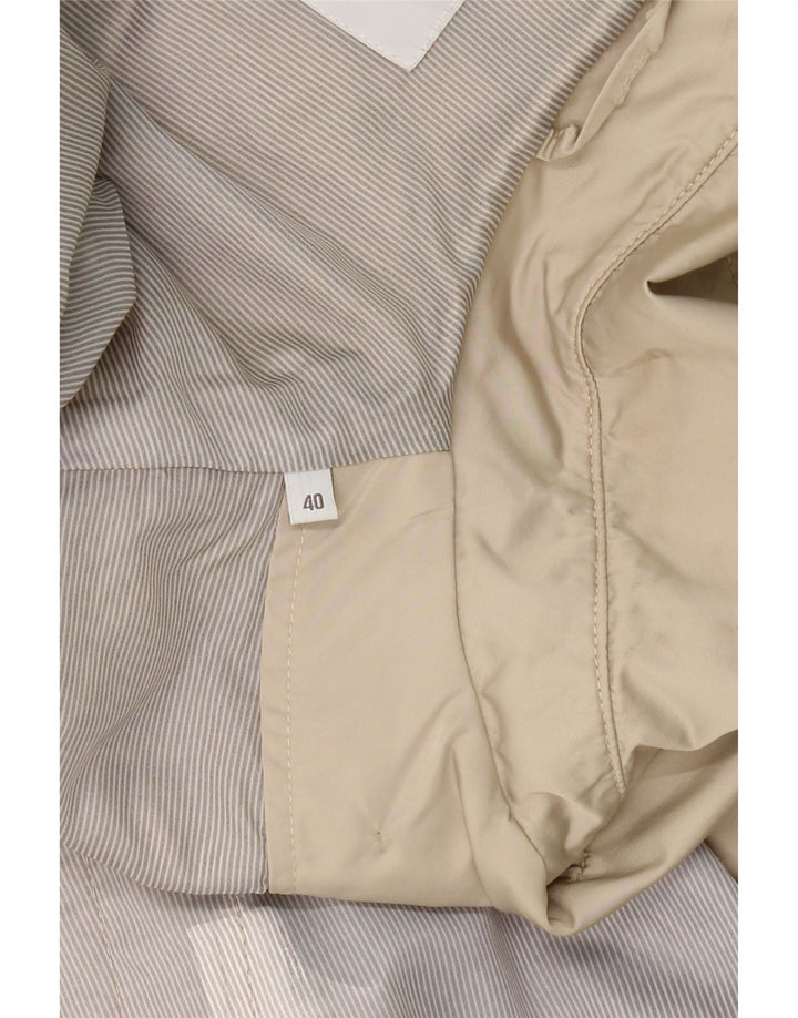 GAS Womens Trench Coat EU 40 Medium Beige Polyester Vintage Gas and Second-Hand Gas from Messina Hembry 