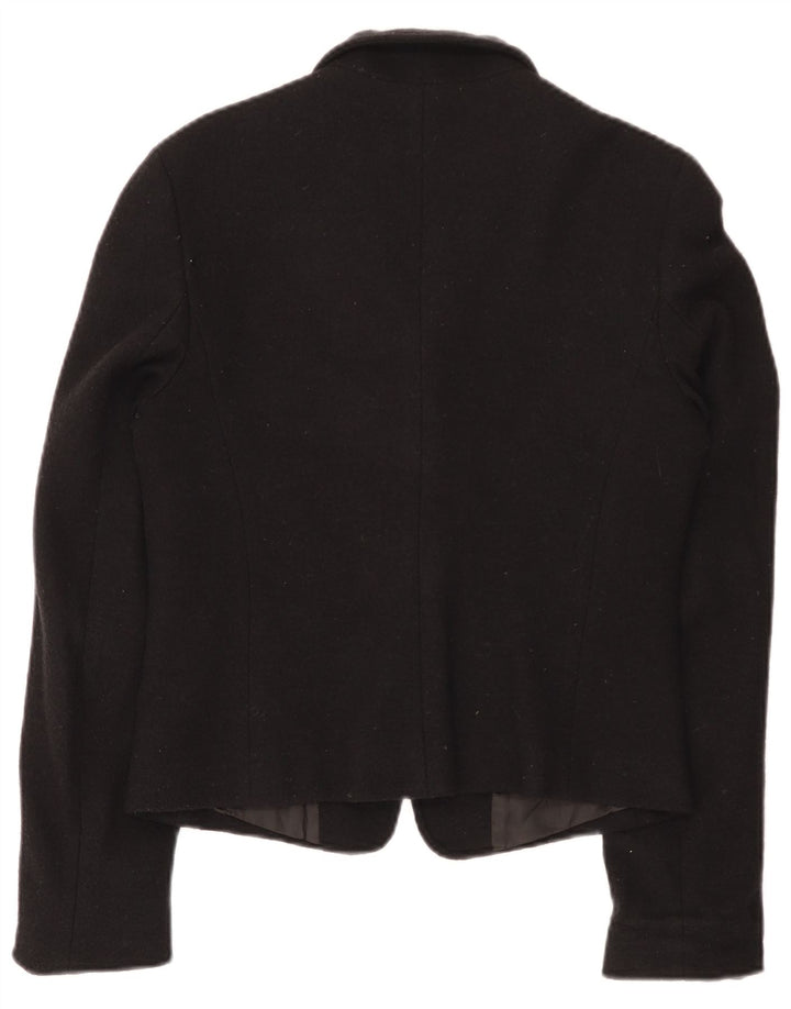 Giacca blazer da donna a 2 bottoni Marella UK 10 piccola in lana nera