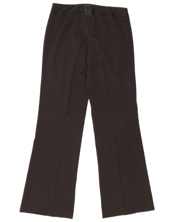 Oasis Damen Bootcut-Anzughose UK 10 Small W28 L31 Schwarz Polyester