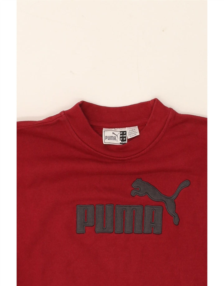 PUMA Boys Graphic Sweatshirt Jumper 9-10 Years Medium  Red Vintage Puma and Second-Hand Puma from Messina Hembry 