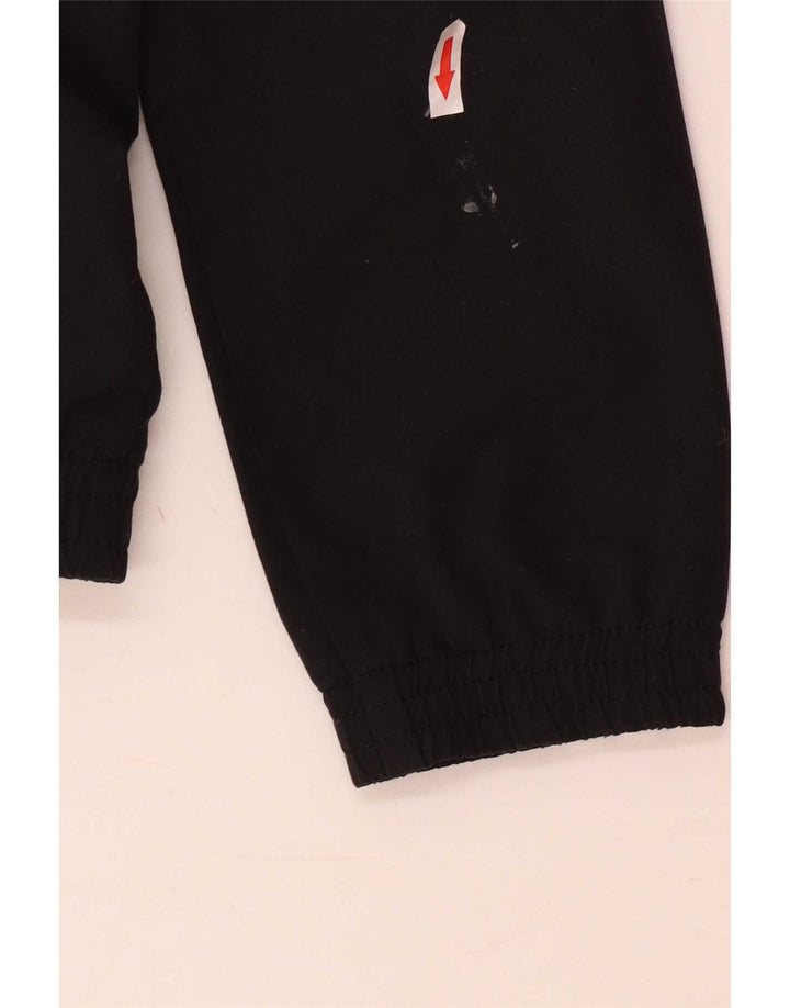 Adidas Boys Graphic Tracksuit Top Jacket 11-12 Years Black Polyester