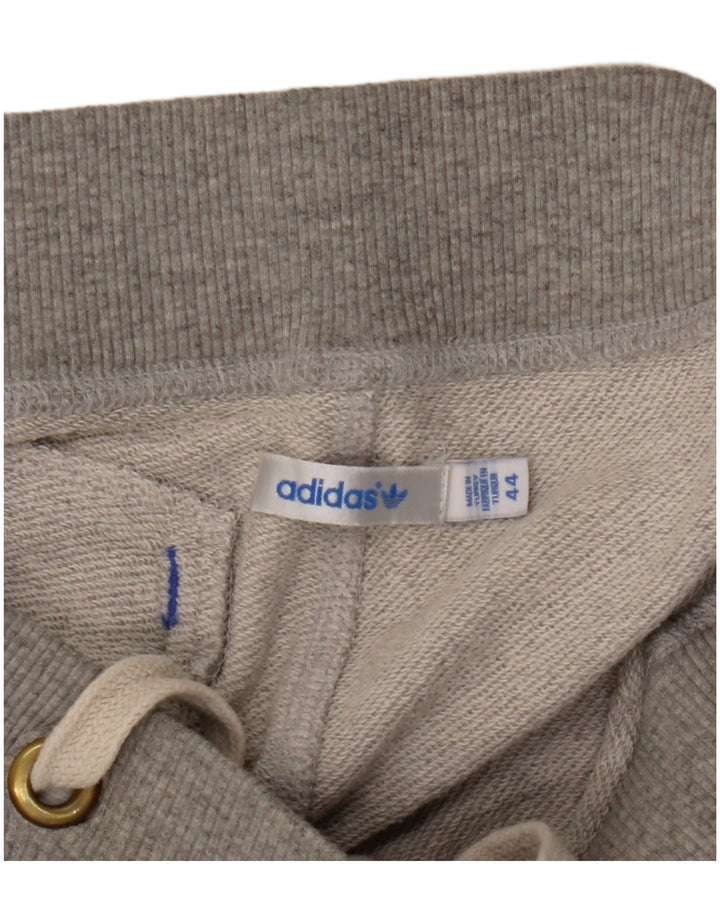 ADIDAS Womens Tracksuit Trousers Joggers IT 44 Medium Grey Flecked