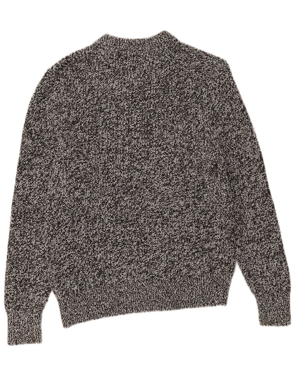 Calvin Klein Jeans Mens Crew Neck Jumper Sweater Small Black Flecked Cotton