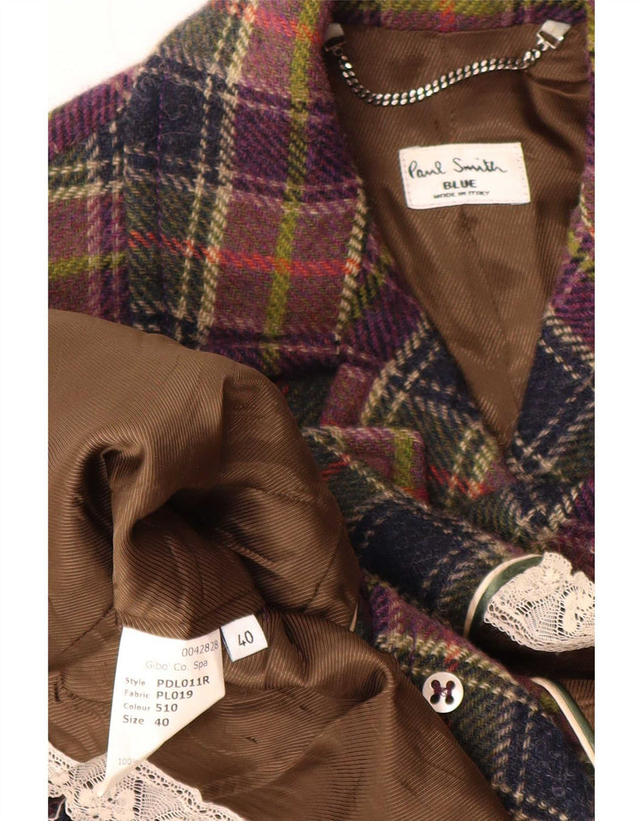 Paul Smith Γυναικείο μπουφάν μπλέιζερ με 3 κουμπιά EU 40 Medium πολύχρωμο καρό