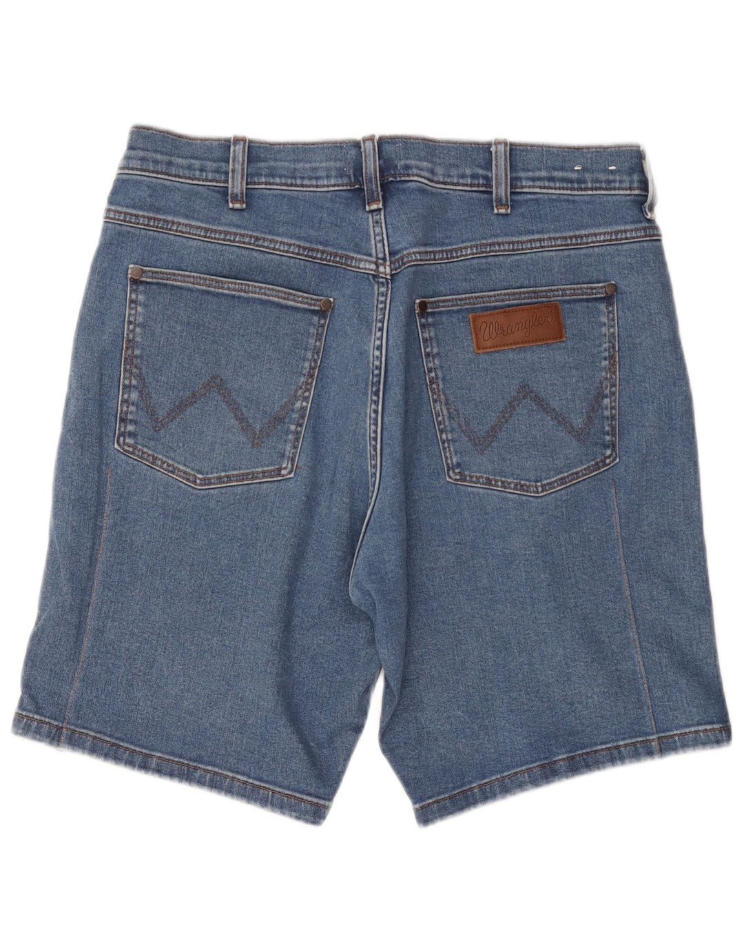 Wrangler Mens Denim Shorts W34 Large  Blue Cotton