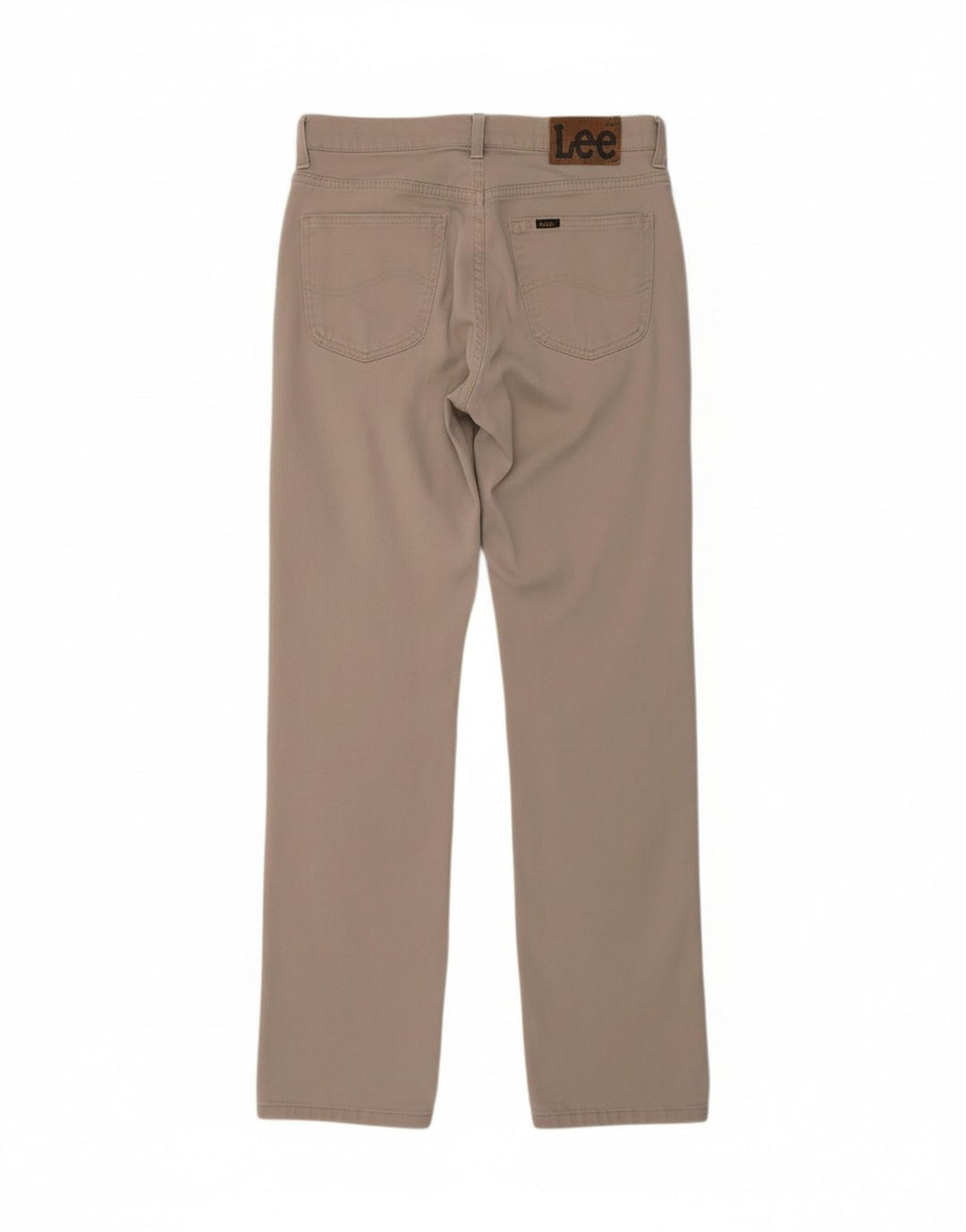 LEE Mens Straight Casual Trousers W30 L32 Beige