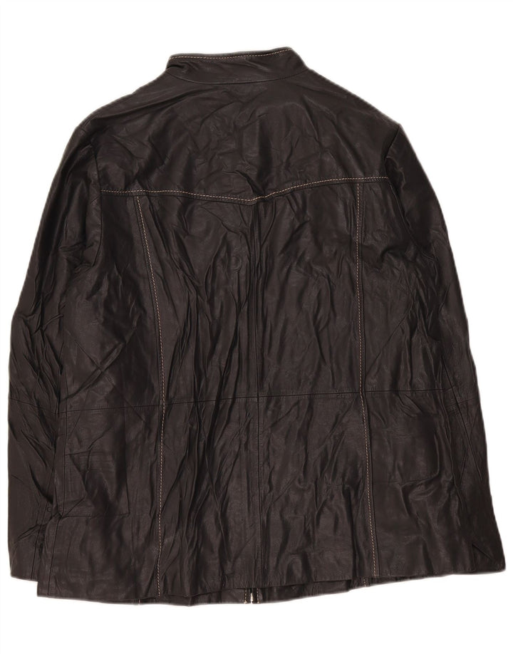Persona Womens Leather Jacket Size 21 Medium Black