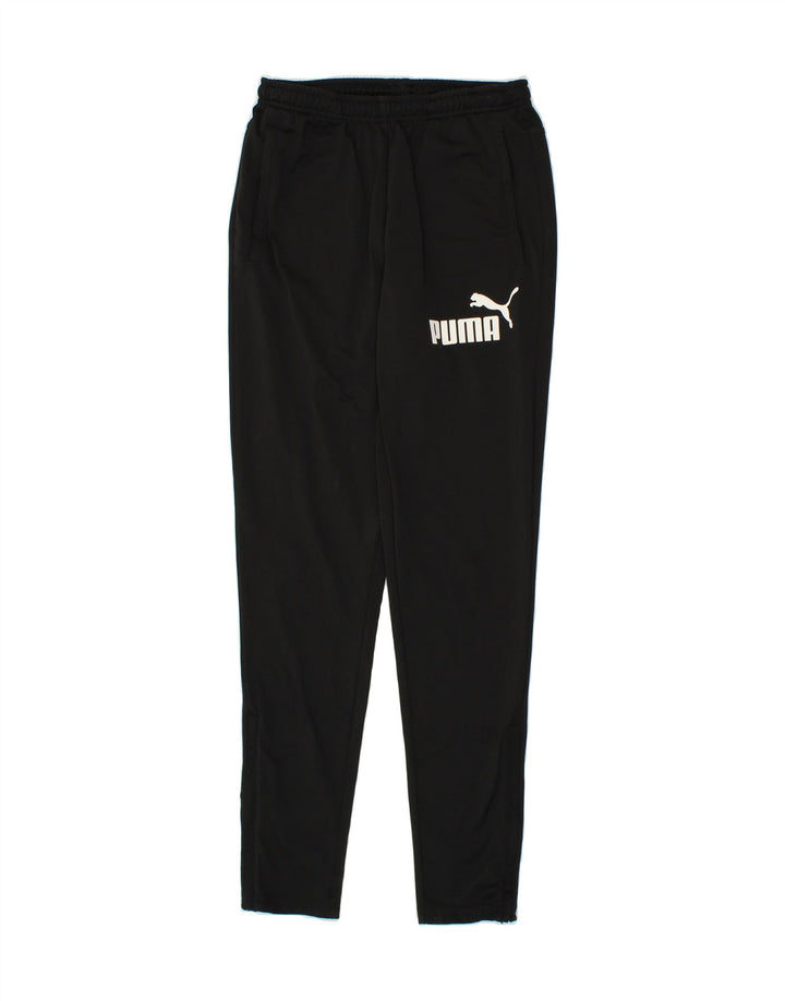 PUMA Mens Graphic Tracksuit Trousers Small Black Polyester Vintage Puma and Second-Hand Puma from Messina Hembry 