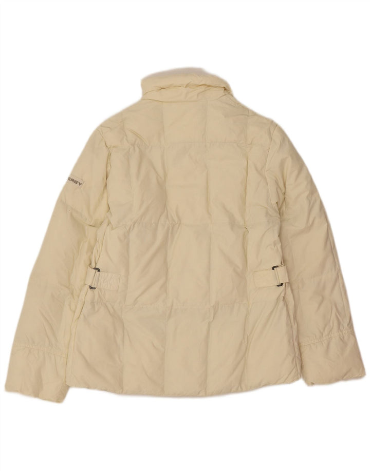 PEUTEREY Polstret jakke til kvinder IT 44 Medium Off White Polyamid