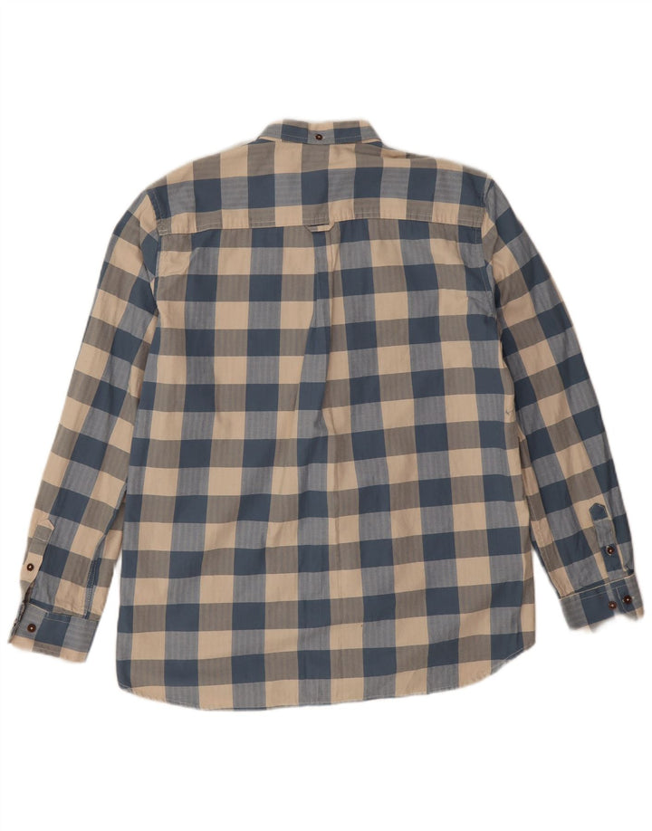 Ben Sherman Boys Shirt 14-15 Years Blue Check Cotton