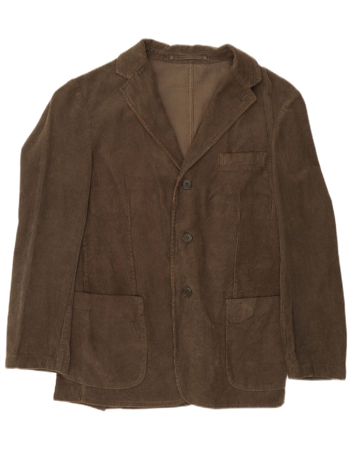 Alberto Aspesi Herre 3-knaps Corduroy Blazer Jacket UK 38 Medium Brown