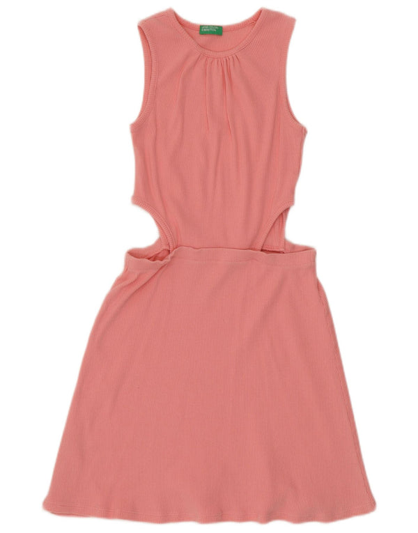 Abito a trapezio senza maniche per bambina Benetton 11-12 anni 2XL Rosa