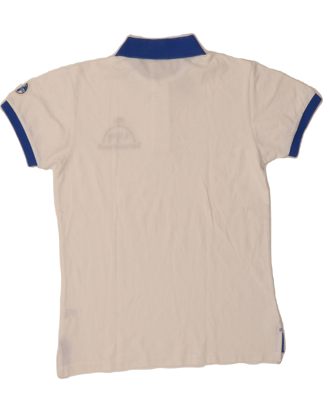NORTH SAILS Mens Polo Shirt Small White Colourblock Cotton Vintage North Sails and Second-Hand North Sails from Messina Hembry 