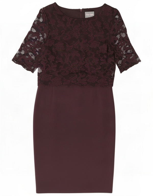 Rochie pentru femei Phase Eight UK 12 Medium Burgundy Floral Viscose