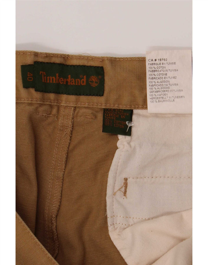 Timberland Mens Regular Chino Trousers W40 L32 Beige Cotton