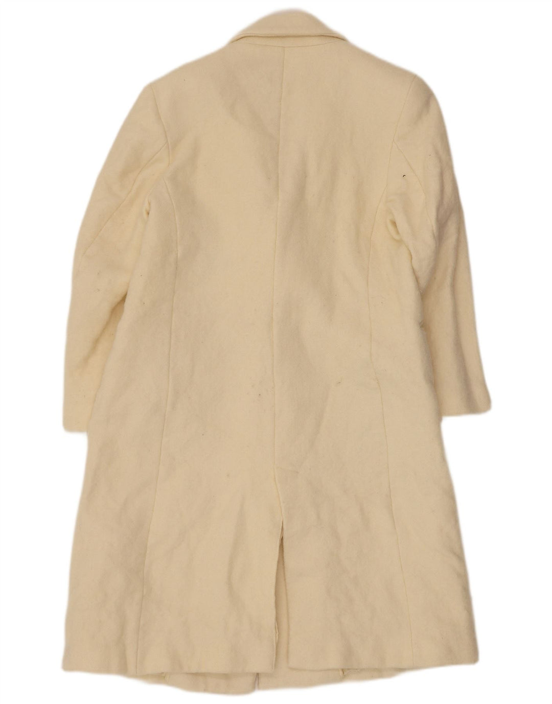 Casaco feminino Zara com peito duplo UK 14 médio off white lã