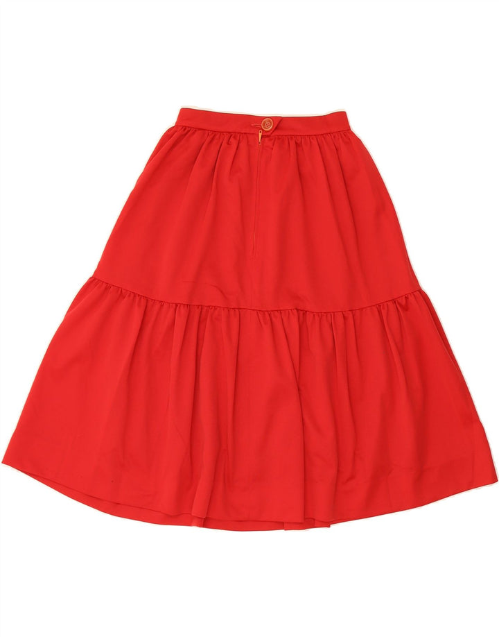 VINTAGE Womens A-Line Skirt W24 XS  Red Vintage Vintage and Second-Hand Vintage from Messina Hembry 