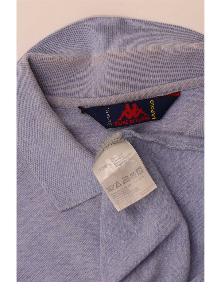 Kappa Mens Polo Shirt XL Blue Cotton
