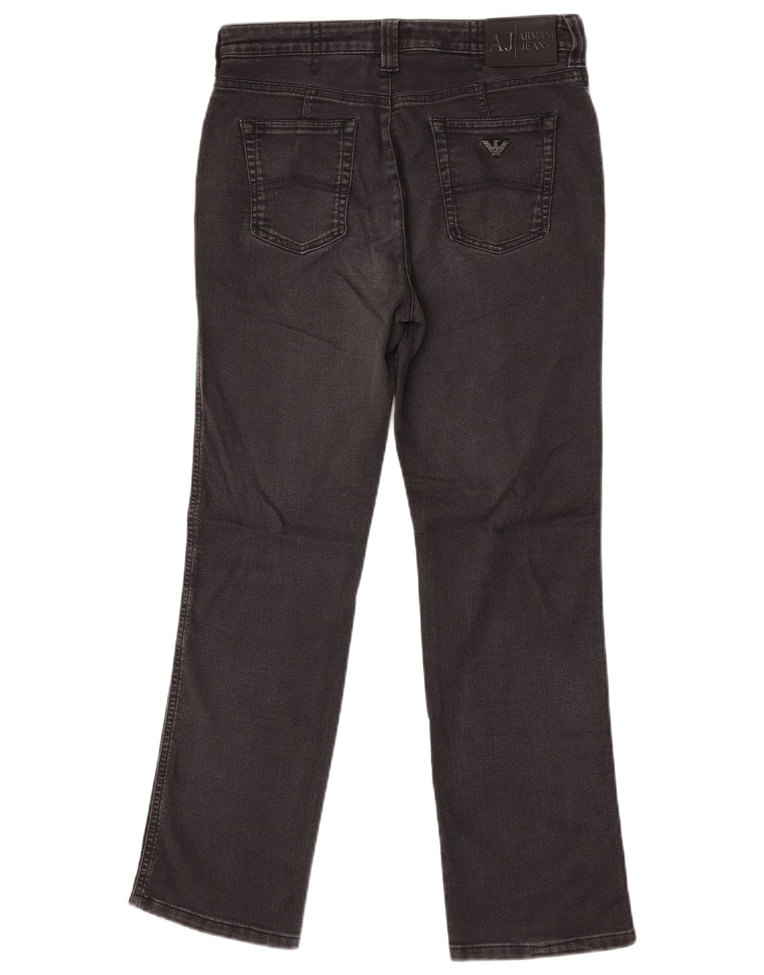 Armani Womens Straight Jeans W30 L30 Black Cotton