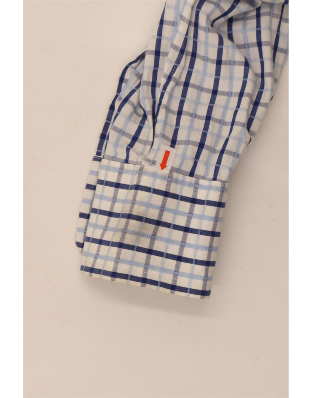 Ted Baker Mens Shirt Size 3 Medium Blue Check Cotton