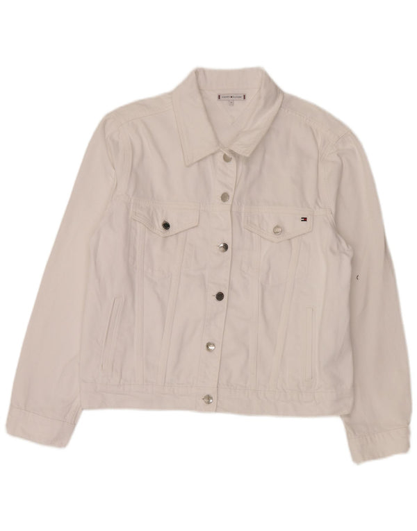 Tommy Hilfiger ženska traper jakna US 12 Large White Cotton