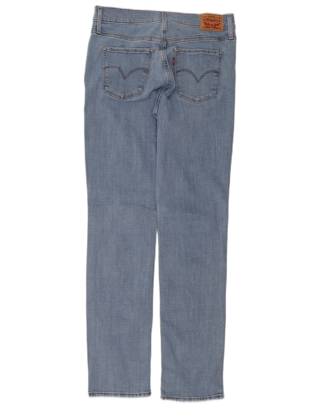Levi's Womens 314 Shaping Straight Jeans W28 L32 Blue Cotton