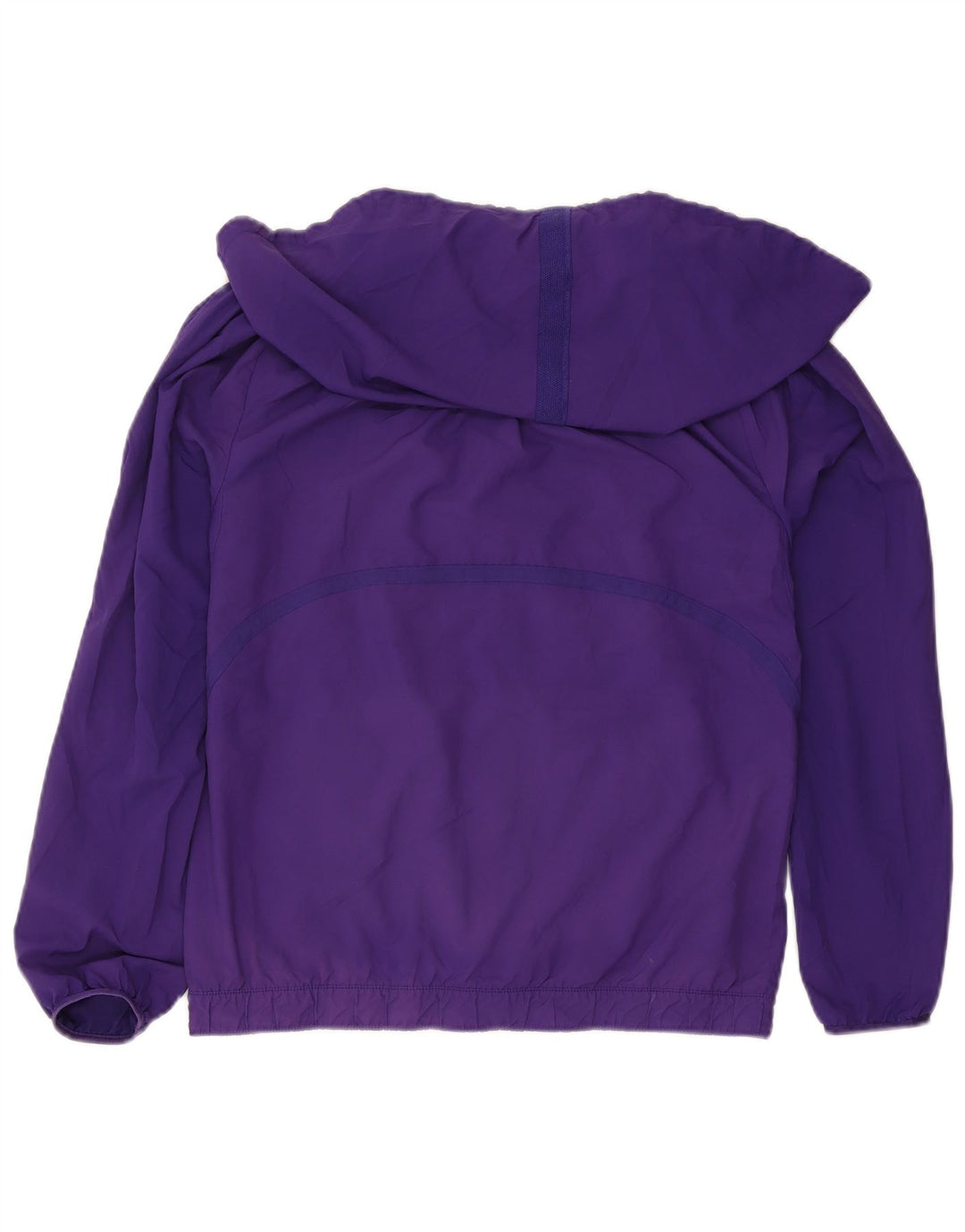 Adidas Womens Hooded Tracksuit Top Jacket UK 16 Large Purple Polyester
