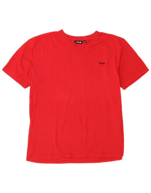 Camiseta masculina Fila Top 2XL vermelha