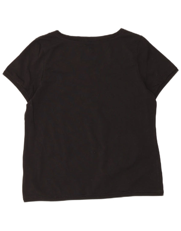 Женская футболка с рисунком Liu Jo Top IT 52 XL, черный хлопок